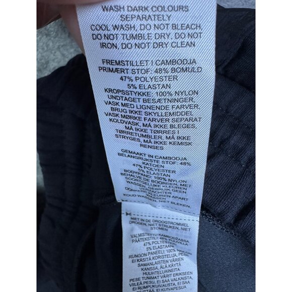 Gymshark Joggers Mens XL Black Drawstring Elastic Workout Gym Running Sweatpants - Picture 7 of 9